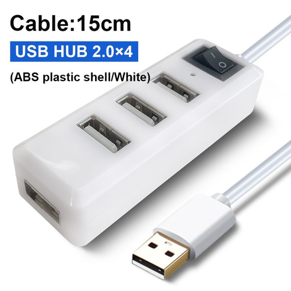 OFCCOM Hub USB Multi 3.0 Hub USB Splitter High Speed 4/7 Port All In One For PC Windows Macbook Computer Accessories