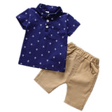 Conjunto de ropa de verano para niños, camiseta y pantalones cortos