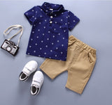 Conjunto de ropa de verano para niños, camiseta y pantalones cortos